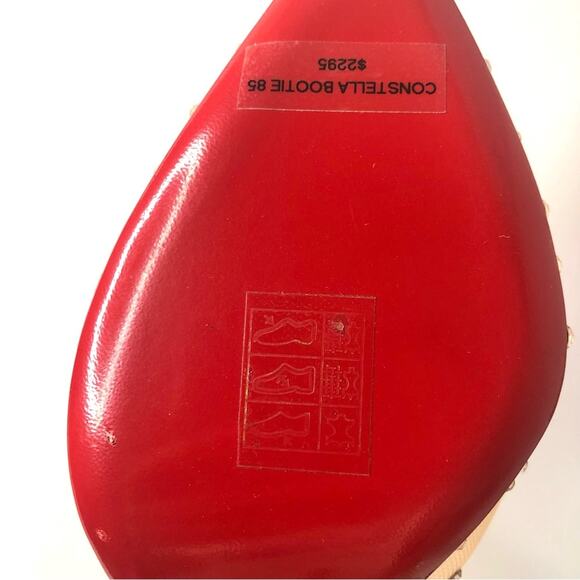 NIB Christian Louboutin Constella 85 Glitter Crystal Embellished Bootie 37.5 - Picture 11 of 13